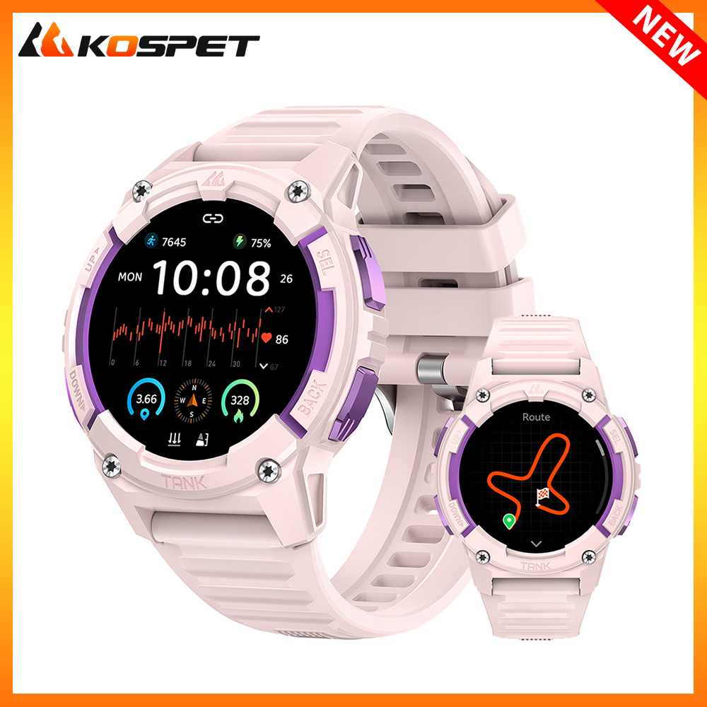 Altimeter Compass Watch - Kospet tanque s2 gps relógios inteligentes
