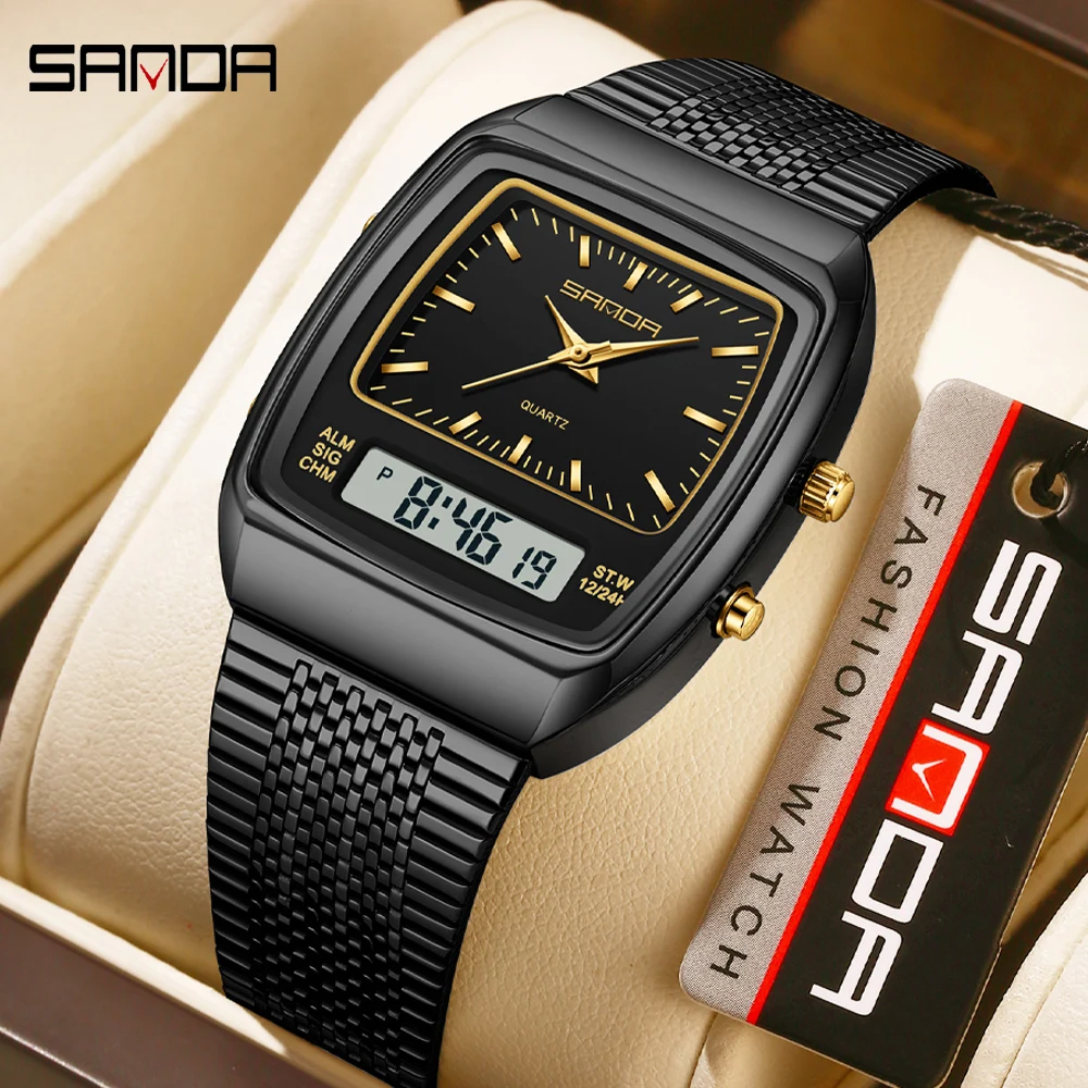 Timex Watches Smartwatch - Relógios SANDA Masculinos à Prova D'Água,