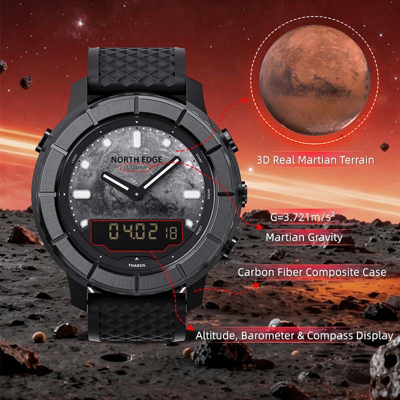 Relógio esportivo masculino No - Altimeter Compass Watch avaliação e preço