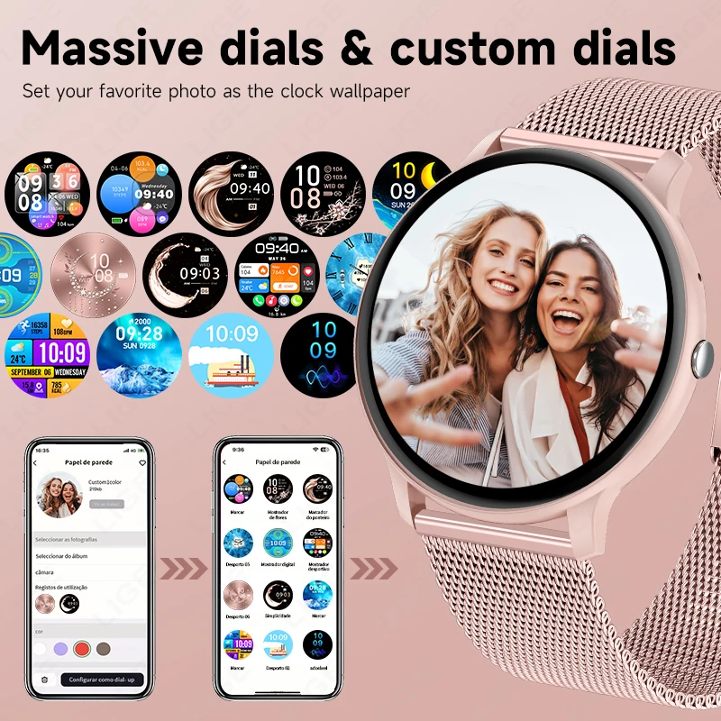 Relógio Inteligente LIGE com C - Watches Ladies Smartwatch avaliação e preço