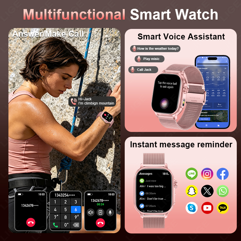 Novo Smartwatch 2026 com Bater - Smartwatch Watches For Girls avaliação e preço