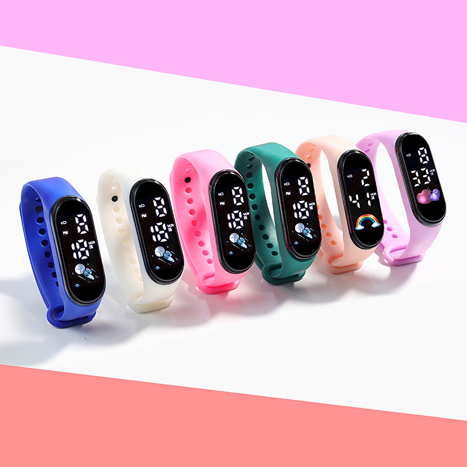 Kawaii Impermeável Relógio Int - Smartwatch Digital Watches For Kid Girl avaliação e preço