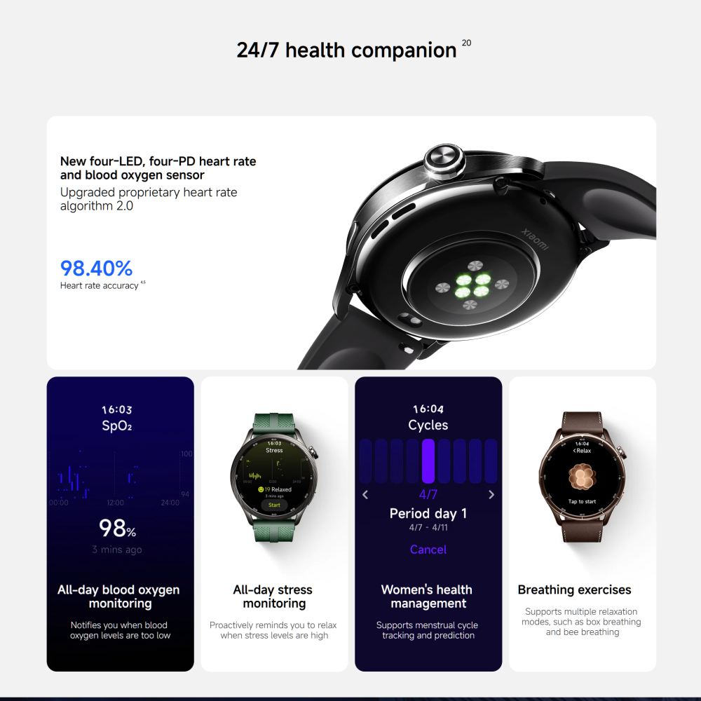 Versão Global Xiaomi Watch S5  - Timex Watches Smartwatch avaliação e preço
