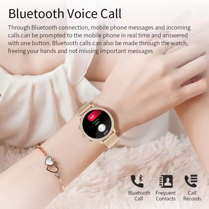 Relógio inteligente elegante p - Smartwatch Watches For Girls avaliação e preço